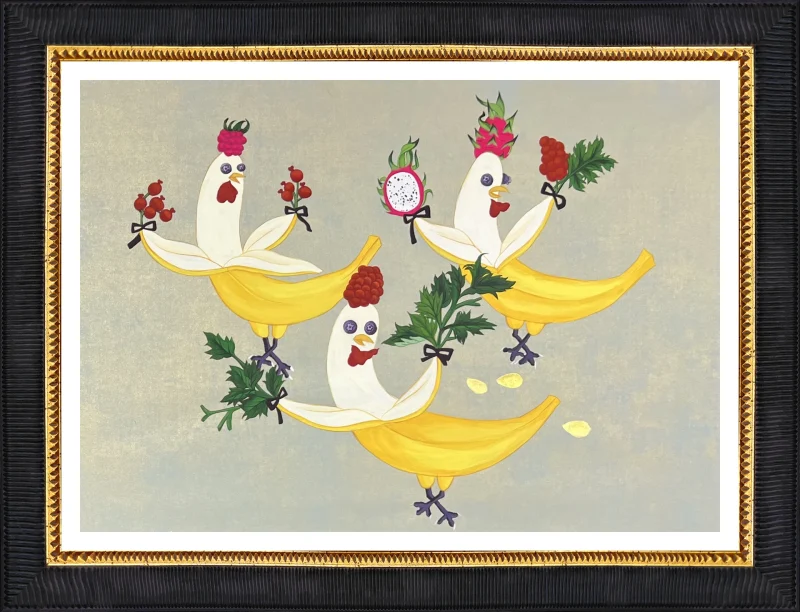 Floral Chicken: Fruits and Vegetable Series A